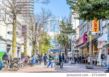 Yokohama cityscape: Kannai Station, Isezakicho Shopping District, Isezakicho Street 87538945