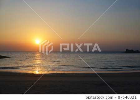 Sea Sunset Sea Sunset 87540321