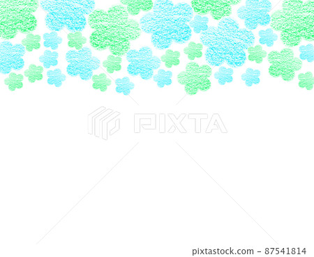 Frame material Flowers drawn with large and small green & light blue crayons that color the sky Horizontal background White Other colors available Frame material Flowers drawn with large and small green & light blue crayons that color the sky Horizontal background White Other colors available 87541814