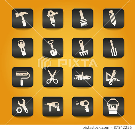 work tools icon set 87542236