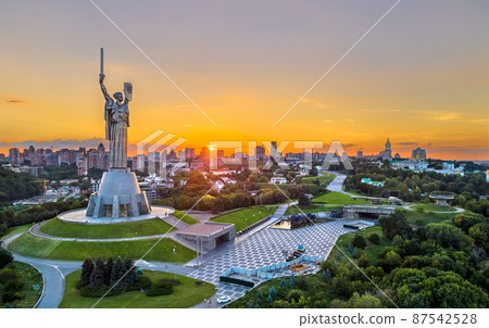 Motherland Monument and Second World War Museum in Kiev, Ukraine Motherland Monument and Second World War Museum in Kiev, Ukraine 87542528