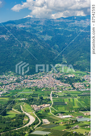 Levico Terme Town in Sugana Valley - Trentino Alto Adige Italy 87542593