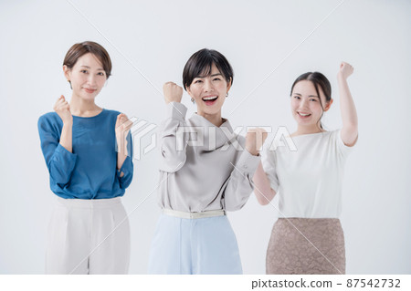 Business woman portrait guts pose 87542732