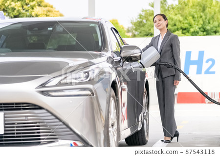 加氫站女商人充氫 87543118