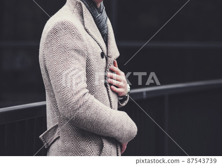 handsome man coat 87543739