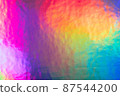 An iridescent holographic foil background 87544200