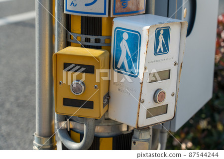 Pedestrian crossing for the visually impaired 87544244