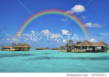 美麗的馬爾代夫海，印度洋的天堂 87544551