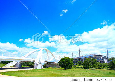 Scenery of Toyota City, Toyota Ohashi and Toyota Stadium Scenery of Toyota City, Toyota Ohashi and Toyota Stadium 87545228