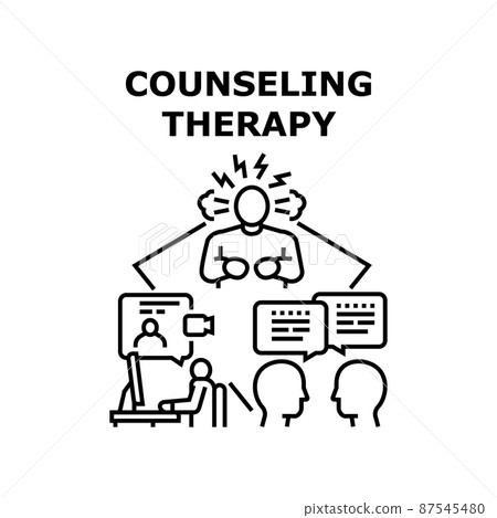 Counseling therapy icon vector illustration 87545480