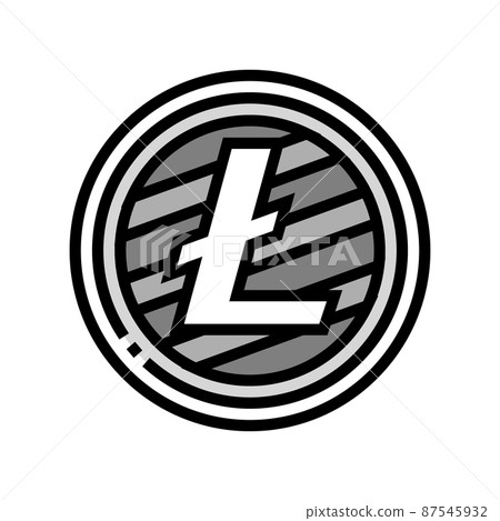 litecoin cryptocurrency color icon vector illustration litecoin cryptocurrency color icon vector illustration 87545932
