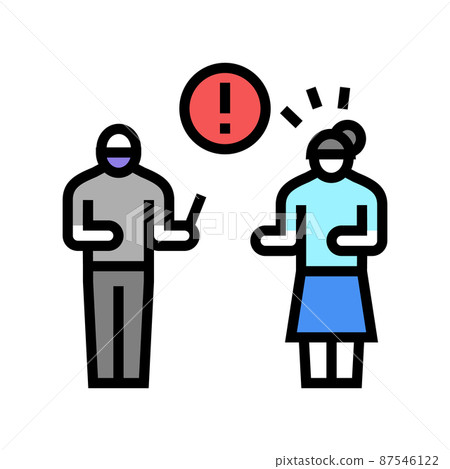 sex crime color icon vector illustration 87546122