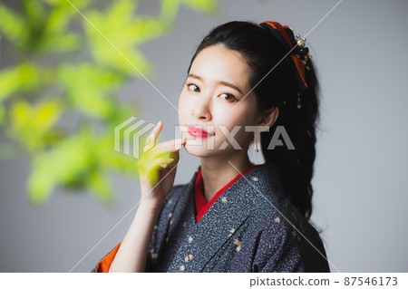和服黑色小紋 和服黑色小紋 87546173