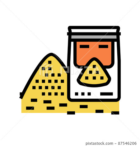 sand package color icon vector illustration sand package color icon vector illustration 87546206