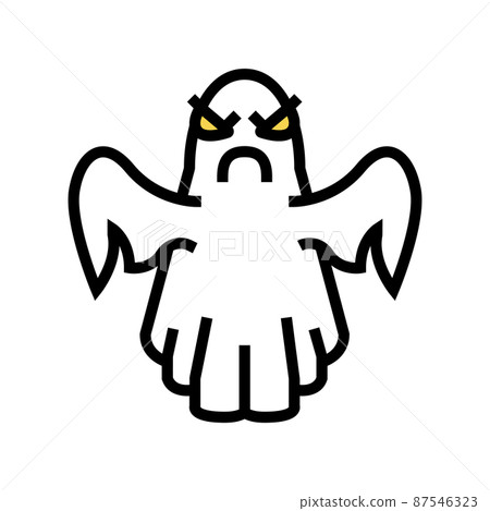 ghost in amusement park color icon vector illustration ghost in amusement park color icon vector illustration 87546323