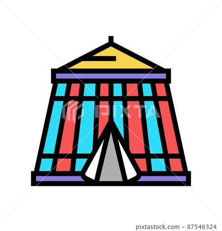 circus in amusement park color icon vector illustration circus in amusement park color icon vector illustration 87546324