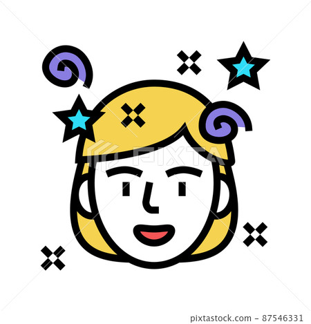 fun mood color icon vector illustration 87546331