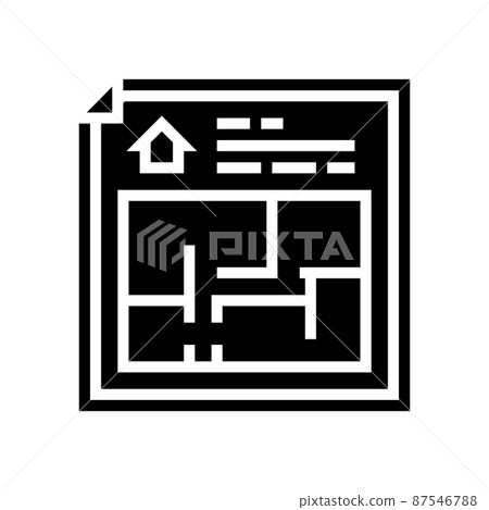 floor planning glyph icon vector illustration 87546788