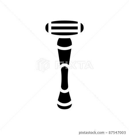 shave razor glyph icon vector illustration 87547003