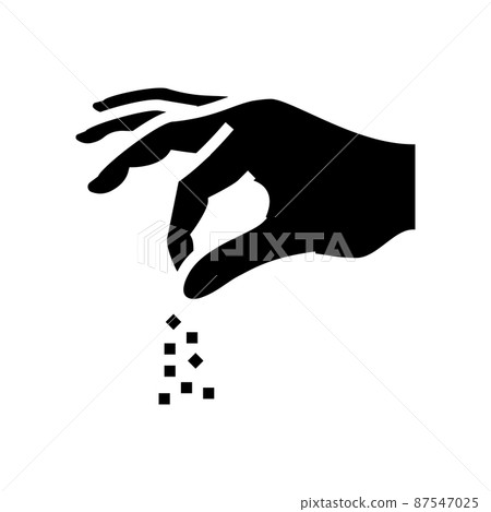 pinch spice glyph icon vector illustration pinch spice glyph icon vector illustration 87547025