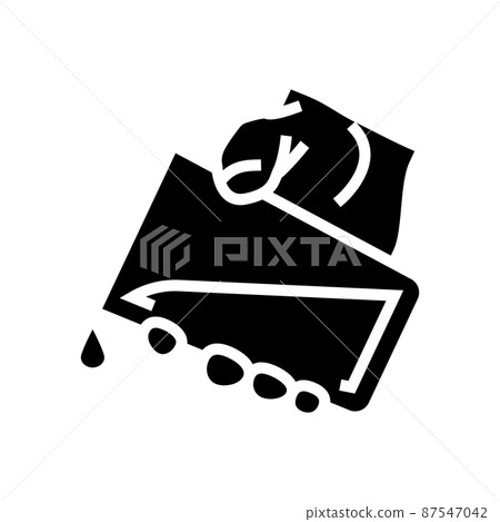 water add glyph icon vector illustration 87547042