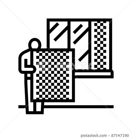 windscreen repair and replacement line icon vector illustration windscreen repair and replacement line icon vector illustration 87547190