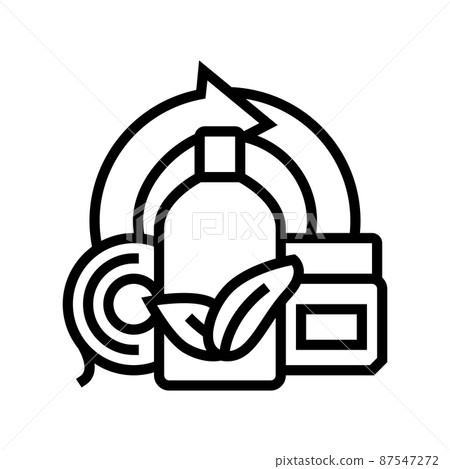 eco plastic line icon vector illustration eco plastic line icon vector illustration 87547272