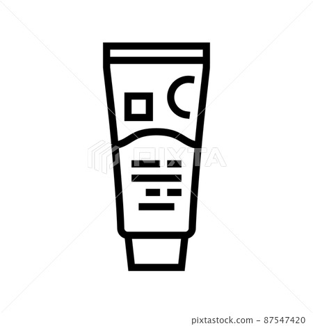 calming cream line icon vector illustration calming cream line icon vector illustration 87547420