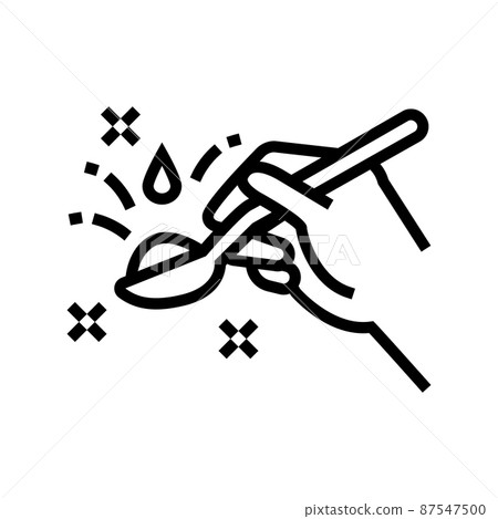 vinegar soda line icon vector illustration 87547500