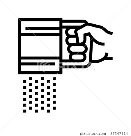 flour sift line icon vector illustration flour sift line icon vector illustration 87547514