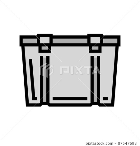 box plastic color icon vector illustration 87547698