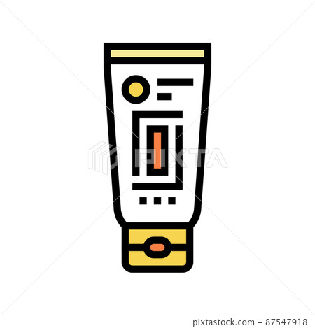 sunscreen for face color icon vector illustration sunscreen for face color icon vector illustration 87547918