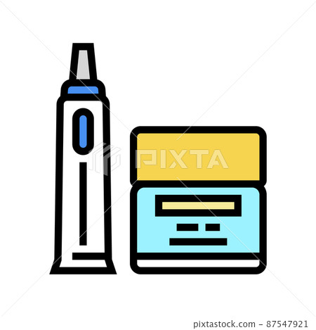 mattifying cream color icon vector illustration mattifying cream color icon vector illustration 87547921