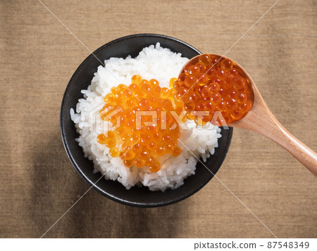 Salmon roe and rice Salmon roe and rice 87548349