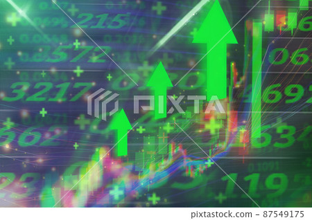 Green uptrend stock market,green bar and the line graph feeling that rise, growth, motivation, hope, and bull stock market after war crisis and pandemic. Background for the economy and data analysis. Green uptrend stock market,green bar and the line graph feeling that rise, growth, motivation, hope, and bull stock market after war crisis and pandemic. Background for the economy and data analysis. 87549175