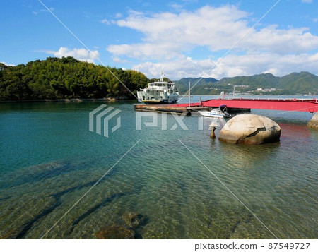 向田港和渡輪（（廣島縣三原市佐木島） 87549727