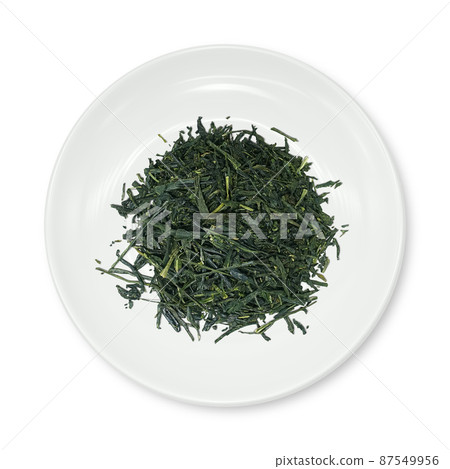 Sencha Green Tea Tea Leaf Illustration Real Sencha Green Tea Tea Leaf Illustration Real 87549956