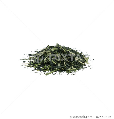 Karigane Tea Kukicha Tea Leaves Illustration Real 87550426