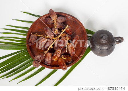 Dried dates  fruit of Phoenix dactylifera dates 87550454