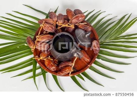 Dried dates fruit of Phoenix dactylifera dates Dried dates fruit of Phoenix dactylifera dates 87550456