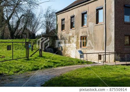 Strombeek Bever, Flemish Brabant Region, Belgium -  The Baggemolen water mill and green surroundings 87550914