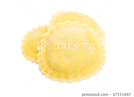 ravioli with spinach and ricotta isolated ravioli with spinach and ricotta isolated 87551697