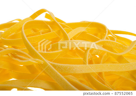 homemade egg noodles isolated 87552065