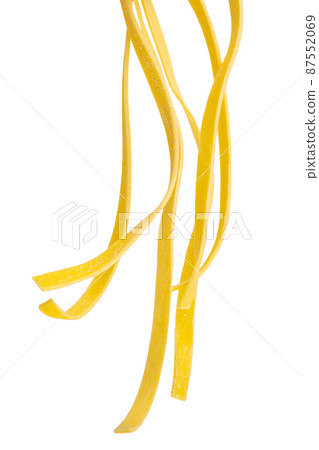 homemade egg noodles isolated 87552069