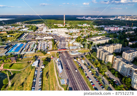View of Vatutin avenue in Kiev, Ukraine View of Vatutin avenue in Kiev, Ukraine 87552278