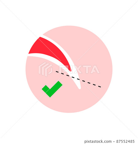 Dog nail trimming colorful icon 87552485