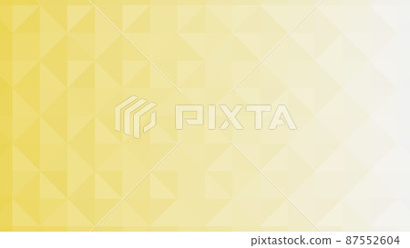 Yellow segmented background. Triangular pixelation. Color texture. 87552604