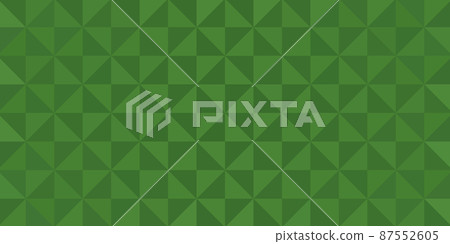 Green segmented background. Triangular pixelation. Color texture. Green segmented background. Triangular pixelation. Color texture. 87552605
