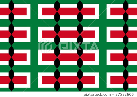 Geometric pattern in the colors of the national flag of Kuwait. The colors of Kuwait. Geometric pattern in the colors of the national flag of Kuwait. The colors of Kuwait. 87552606