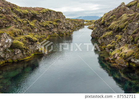 Silfra fissure in Thingvellir National Park, Iceland 87552711